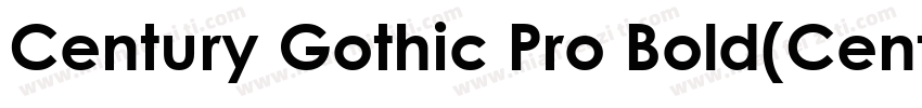 Century Gothic Pro Bold(CenturyGot字体转换